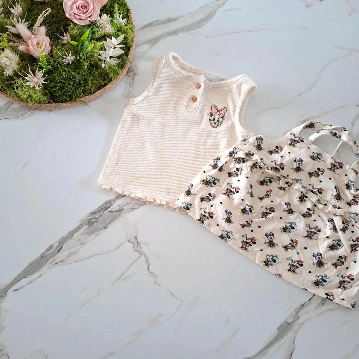 Lot de 2 débardeurs fille 9 mois - Disney baby